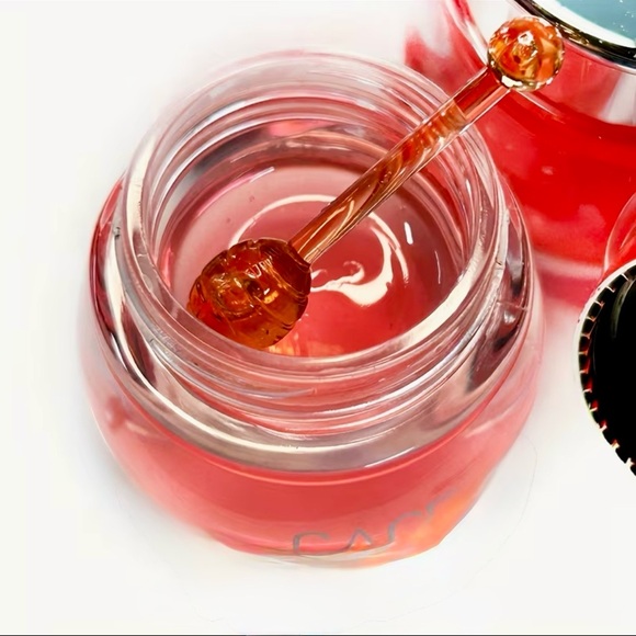 CACE 🌸🍒🍯 Cherry Blossom Honey Lip Balmy Gloss Pots (Honey Dipper Wand Included!) - Picture 7 of 10